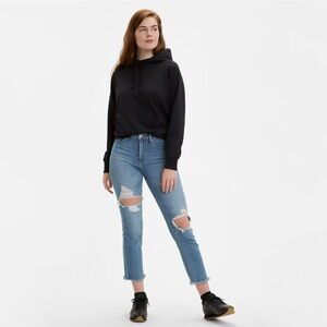Levi’s High Rise Straight Crop Jeans